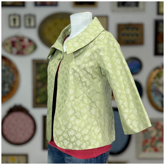2005 Anthro Brocade Swing Jacket by Elevenses - Picture 4 of 16